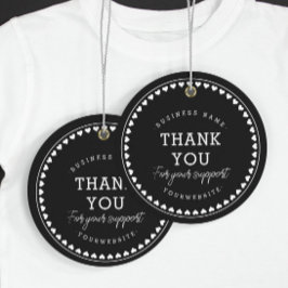 Vielen Dank für die klassische Liebe Muster Hang T Geschenkanhänger