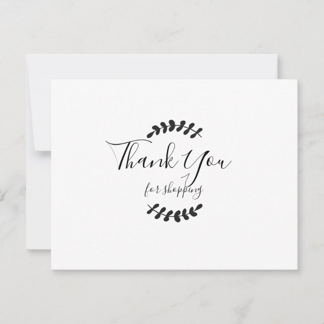 Vielen Dank für die Rabattkarte (Vorderseite)