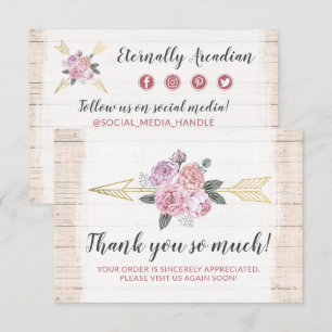 Vielen Dank für die rustikale Bohemische Bläserenk Einladung