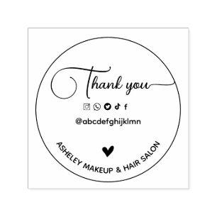 Vielen Dank für die soziale Briefmarke von Kautsch Permastempel