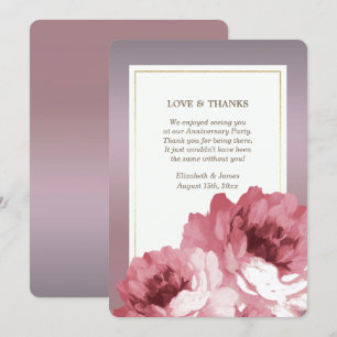 Vielen Dank für die Teilnahme an Party Cards zum J Einladung