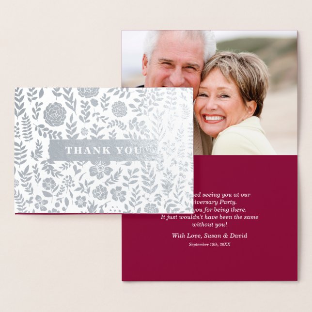 Vielen Dank für die Teilnahme an Party Cards zum J Folienkarte (Anzeige)