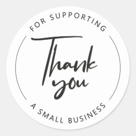 Vielen Dank für die Unterstützung eines kleinen Un Runder Aufkleber