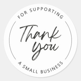 Vielen Dank für die Unterstützung eines kleinen Un Runder Aufkleber