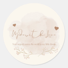 Vielen Dank für die Unterstützung meines Aufkleber