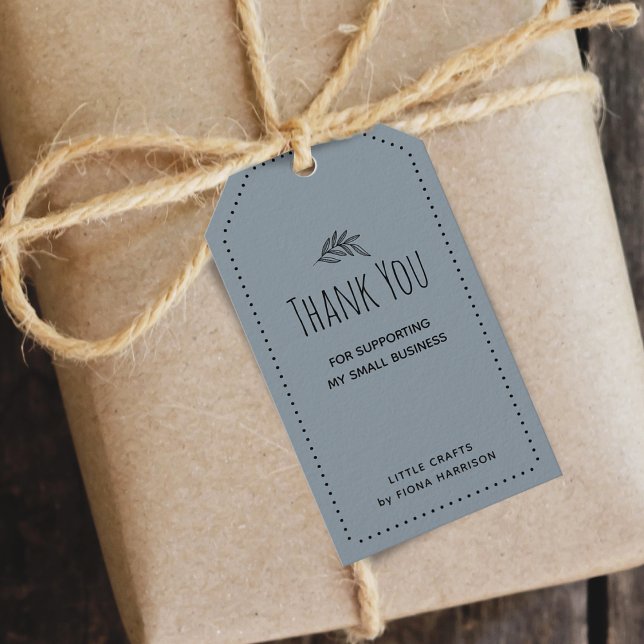 Vielen Dank für die Unterstützung meines kleinen U Geschenkanhänger (Earthy Thank You For Supporting My Small Business Gift Tags)