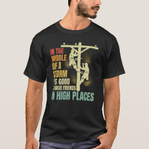 Vielen Dank für ein Zitat von Lineman Electrici T-Shirt