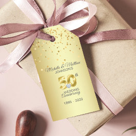 Vielen Dank für Ihr 50. Jahr Goldene Hochzeit Jahr Geschenkanhänger