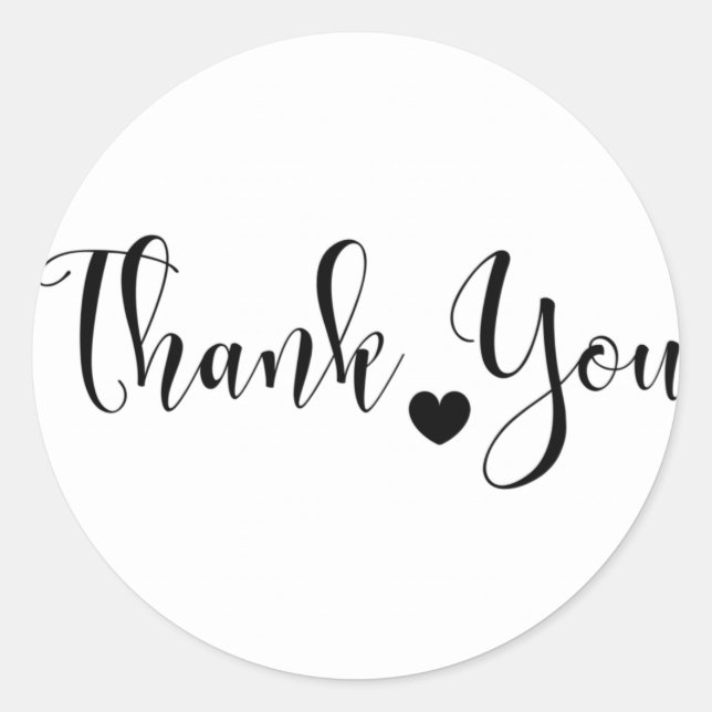 Vielen Dank für Ihr Aufkleber (Vorderseite)