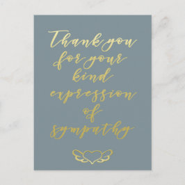 Vielen Dank für Ihr Beileid - Postkarte