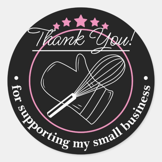 Vielen Dank für Ihr Business Gray Sticker (Vorderseite)