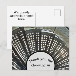 Vielen Dank für Ihr Business-Kundenempfinden Einzi Postkarte