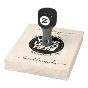 Vielen Dank für Ihr Business-Logo große gestörte I Gummistempel