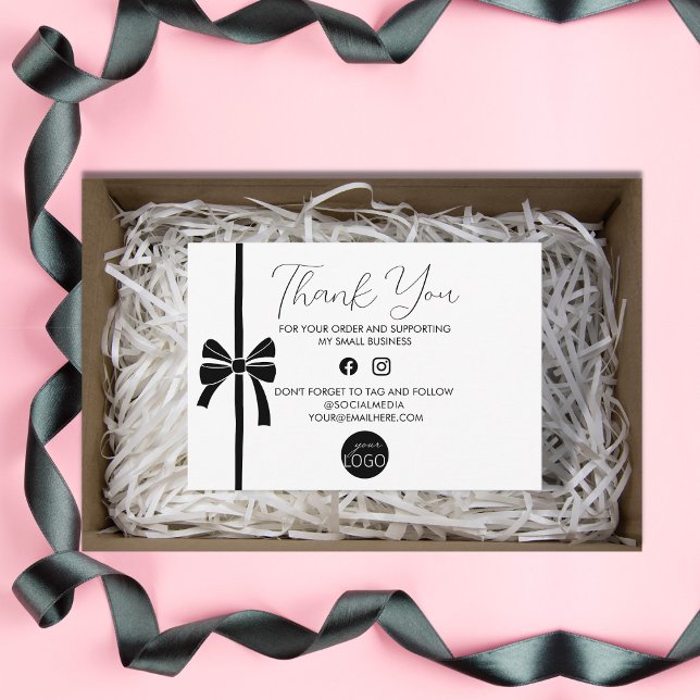 Vielen Dank für Ihr Business-Logo-Paket Begleitkarte (Von Creator hochgeladen)