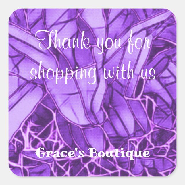 Vielen Dank für Ihr Business Square Sticker (Vorderseite)