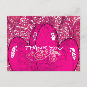 Vielen Dank für Ihr doppeltes Herz Postkarte