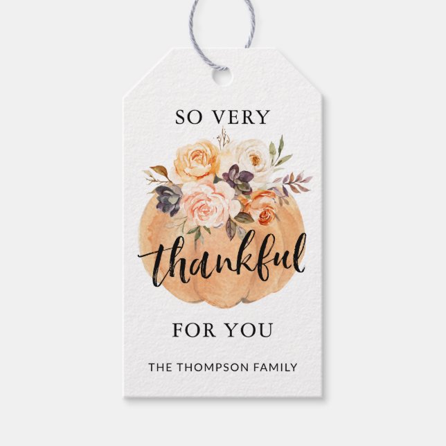 Vielen Dank für Ihr Erntedank Geschenkanhänger (Vorderseite)