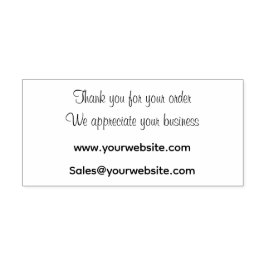 Vielen Dank für Ihr Geschäft Permastempel