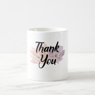 Vielen Dank für Ihr Geschenk Floral Tasse