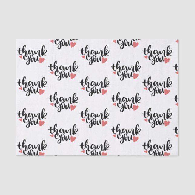 Vielen Dank für Ihr Geschenk für kleine Unternehme Seidenpapier (Vorderseite)