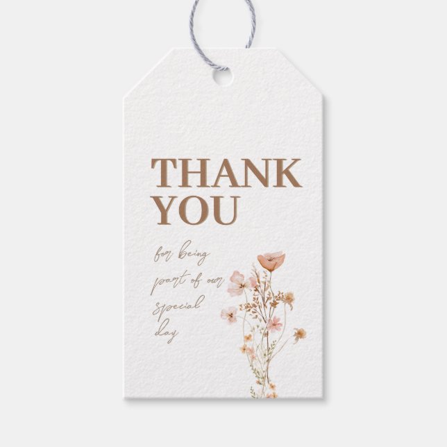 Vielen Dank für Ihr Geschenk Tag Geschenkanhänger (Vorderseite)