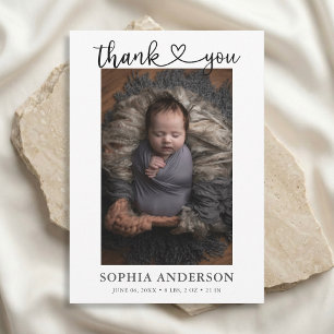 Vielen Dank für Ihr Herz-Script-Foto Ankündigung