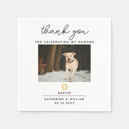 Vielen Dank für Ihr Hochzeitsfest Foto Wedding Nap Serviette