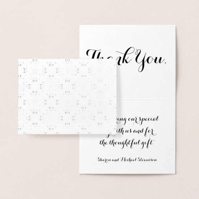 Vielen Dank für Ihr Hochzeitsmuster Folienkarte (Anzeige)