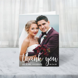 Vielen Dank für Ihr Hochzeitsskript Foto Moderne S Feiertagskarte