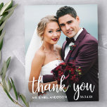 Vielen Dank für Ihr Hochzeitsskript Foto Modernes  Postkarte<br><div class="desc">Vielen Dank für Ihr Hochzeitsskript Foto Moderne Postkarte</div>