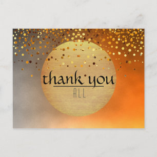 Vielen Dank für Ihr Hochzeitssonne Moon Confetti G Postkarte