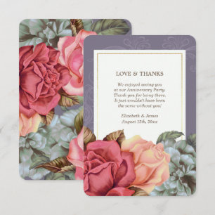 Vielen Dank für Ihr Hochzeitstag Flachkarten Einladung