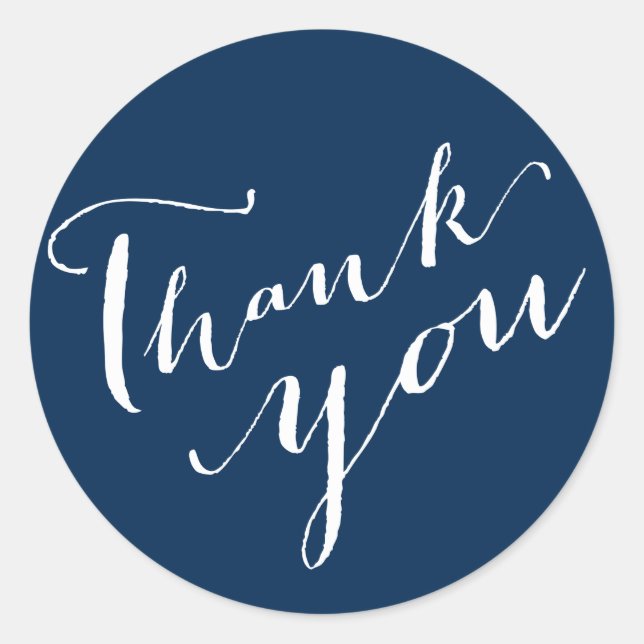 Vielen Dank für Ihr Interesse an Calligraphy Scrip Runder Aufkleber (Vorderseite)