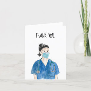 Vielen Dank für Ihr Interesse an Nurse Watercolor Dankeskarte