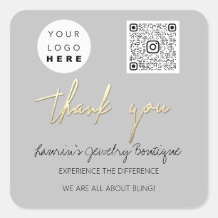 Vielen Dank für Ihr Interesse an QrCode Online Sho Quadratischer Aufkleber