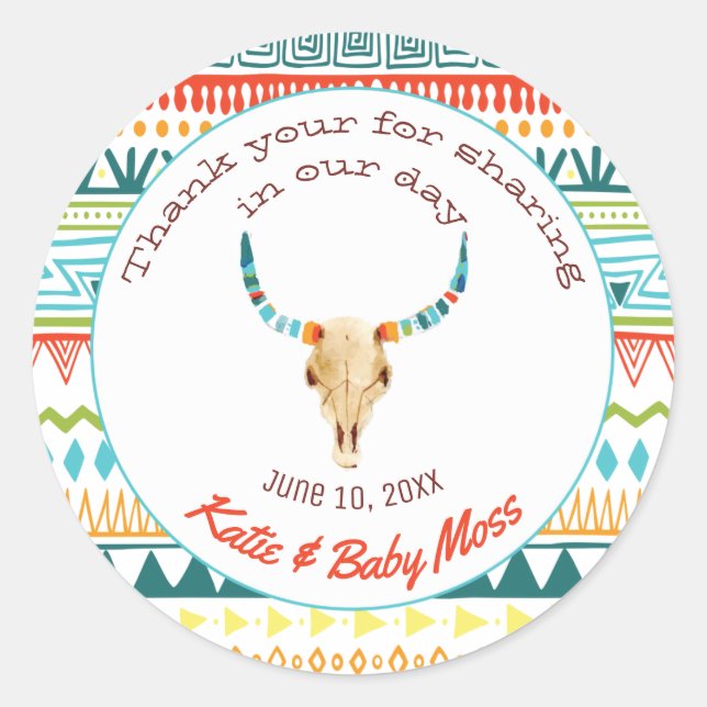 Vielen Dank für Ihr Interesse an Sticker | Boho Ch (Vorderseite)