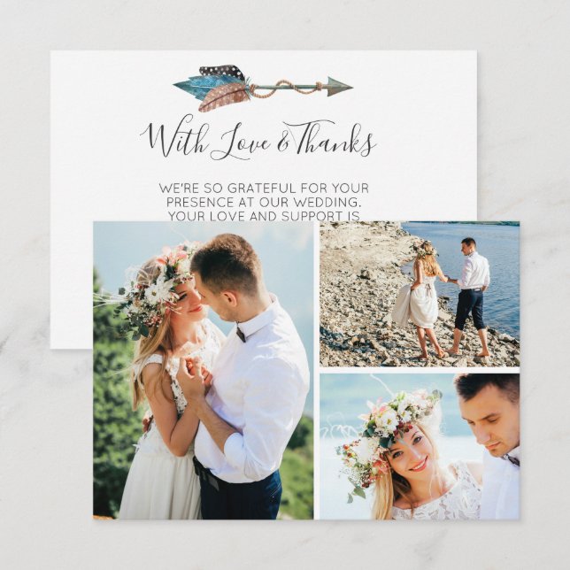 Vielen Dank für Ihr Interesse an unserem rustikale Dankeskarte (Vorne/Hinten)