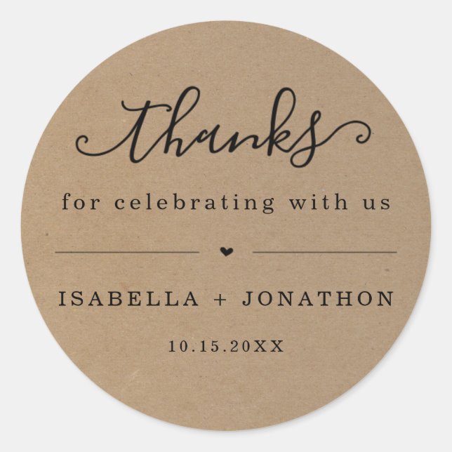 Vielen Dank für Ihr Interesse Sticker - Kraft (Vorderseite)