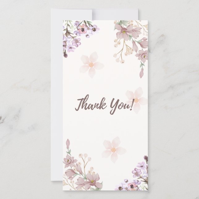 Vielen Dank für Ihr Kartendesign Dankeskarte (Vorderseite)