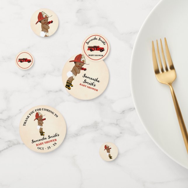 Vielen Dank für Ihr Kommen OM Firefighter Baby Sho Konfetti (Gruppe)