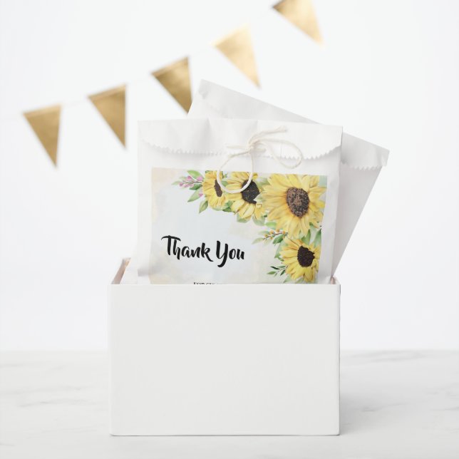 Vielen Dank für Ihr Kommen Sunflowers Gastgeschenk Geschenktütchen (Party)