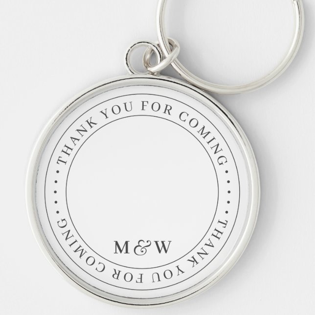 Vielen Dank für Ihr Kommen und Ihre Hochzeit mit k Schlüsselanhänger (Vorne)