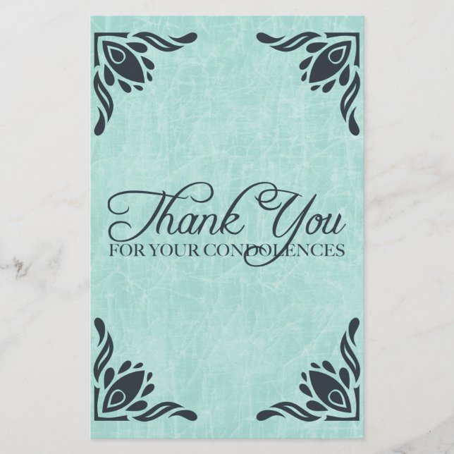 Vielen Dank für Ihr Mitgefühl (Vorderseite)