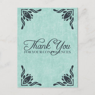 Vielen Dank für Ihr Mitgefühl Postkarte