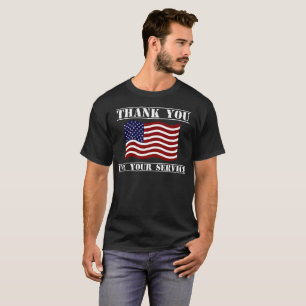 Vielen Dank für Ihr Service American Flag Shirt