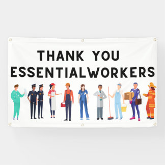 Vielen Dank für Ihr unverzichtbares Arbeiterbanner Banner