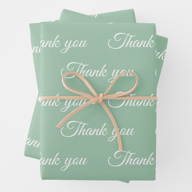 Vielen Dank für Ihr Wrapping-Papier Geschenkpapier Set (Beispiel)