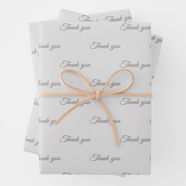 Vielen Dank für Ihr Wrapping-Papier  Geschenkpapier Set (Beispiel)
