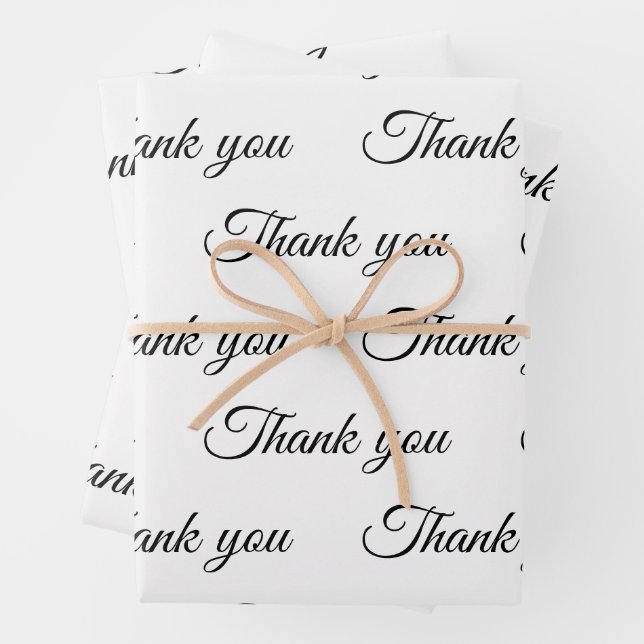 Vielen Dank für Ihr Wrapping-Papier Geschenkpapier Set (Beispiel)