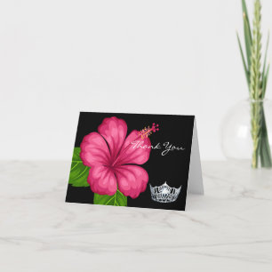 Vielen Dank für Ihre Anmerkung Card Crown & Pink H Dankeskarte